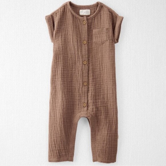 Carters little planet Baby Organic Cotton Gauze Jumpsuit 18 m romper - Picture 1 of 5
